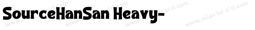 SourceHanSan Heavy字体转换